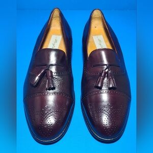 MEZLAN Men's Brown Leather Tasseled Brogue oxford Cap Toe   Shoes Size 10.5 US